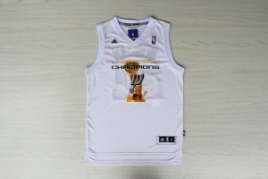 Maillot De Basket San Antonio Spurs Tim Duncan 21 2014 Championship Blanc